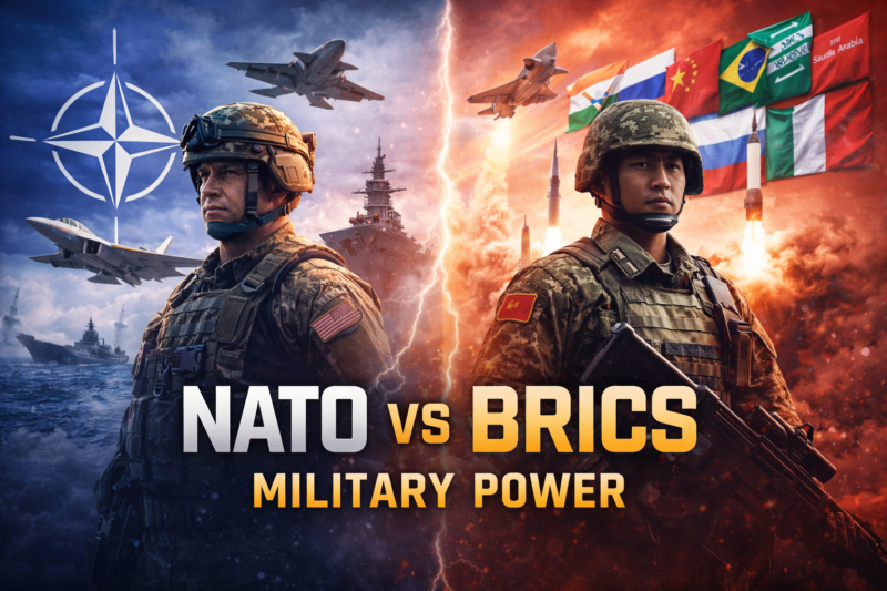 NATO vs BRICS Military Power comparison global security 2026