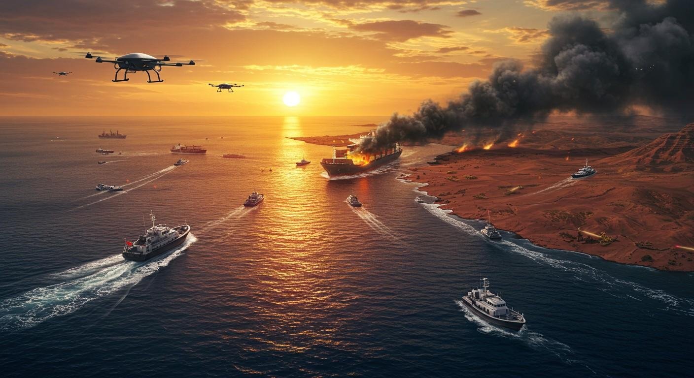 Red Sea Attacks 2026 shipping route disruption map